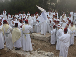 Празднование самаритянами праздника Суккот на горе Гризим в 2010 году