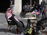 Кафе на улице Яффо в Иерусалиме