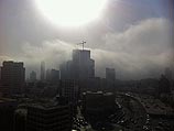 Видимость в районе Тель-Авива значительно ухудшилась после полудня из-за обилия пыли в воздухе
