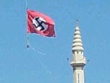 Нацистский флаг в арабской деревне Бейт-Умар