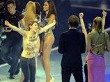 Финал телешоу "Будущая топ-модель Германии" был прерван в результате действий активисток женского движения FEMEN