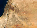 Вид на Израиль с околоземной орбиты