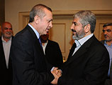 Глава правительства Турции Реджеп Тайип Эрдоган и председатель политбюро ХАМАС Халид Машаль (архив, март 2012)