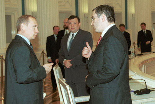 Ходорковский и Путин в 2001-м году