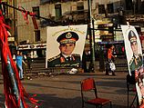 Портреты генерала аль-Сиси на улицах Каира. 06.07.2013
