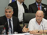Министр финансов Яир Лапид и глава финансовой комиссии Кнессета Нисан Сломянски