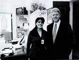 Моника Левински и Билл Клинтон в 1996 году