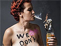 Из Facebook удалена фотография полуобнаженной активистки FEMEN