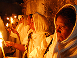 Паломники из Эфиопии в Иерусалиме
