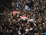 1 Похороны "шахидов" в Каландии. 26 августа 2013 года