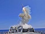 Пуск ракеты "Томагавк" с эсминца USS Barry