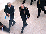 Глава Пентагона Чак Хейгел и председатель Объединенного комитета начальников штабов Мартин Демпси в здании Сената