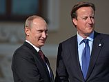 Президент РФ Владимир Путин и премьер-министр Великобритании Дэвид Кэмерон