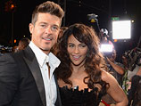 Робин Тик с женой - актрисой Полой Пэттон на церемонии  MTV Video Music Awards