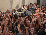 Похороны боевика "Исламского джихада", убитого в Дженине. 17 сентября 2013 года