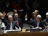 Глава МИД Великобритании Уильям Хейг и госсекретарь США Джон Керри на голосовании в СБ ООН по сирийскому химоружию. 27.09.2013