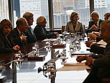 Заседание членов Квартета с участием Ципи Ливни и Саиба Ариката. Нью-Йорк, 27.09.2013