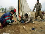 В зоне, пострадавшей от стихийного бедствия в Пакистане (архив)