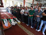 Похороны "шахидов" в Каландии. 26 августа 2013 года