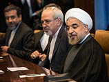 Глава МИД Ирана Джавад Зариф и президент Ирана Хасан Роухани на заседании Генассамблеи ООН