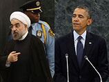 Президент Ирана Хасан Роухани и президент США Барак Обама
