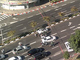 Тель-Авив. Перекресток Бегин и Ракевет. 25 октября 2013 года