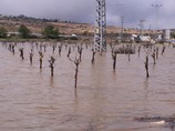 Наводнение в результате дождей в районе Нетании. 9 января 2013 года