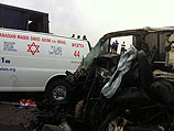 На севере Израиля столкнулись два грузовика, один человек погиб