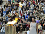 Зажжение олимпийского огня Сочи-2014 в Афинах. Октябрь 2013 года
