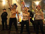 Акция FEMEN в Монреале. 16 ноября 2013 года