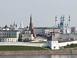 Вид на исторический центр Казани