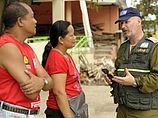 Израильский военный спасатель на Филиппинах