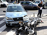 На улице Ибн Гвироль в Тель-Авиве автомобиль сбил 60-летнего мотоциклиста