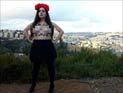 Первая акция FEMEN в Израиле: секстремистка над Старым городом Иерусалима. ФОТО