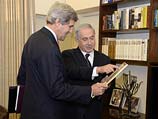 Биньямин Нетаниягу и Джон Керри. Иерусалим, 4 января 2014 года