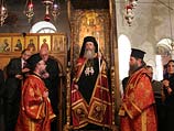 Патриарх Иерусалимский Феофил III в Храме Рождества Христова в Вифлееме