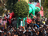 Забастовка африканских нелегалов. Тель-Авив, 7 января 2014 года  