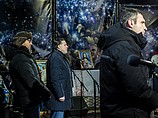 Лидеры украинской оппозиции Арсений Яценюк, Виталий Кличко и Олег Тягнибок распространили совместное заявление