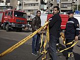 На месте одного из терактов в Каире 24.01.2014 