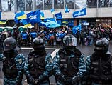 Бойцы "Беркута" в Киеве. 8 декабря 2013 года