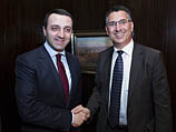 Встреча министра внутренних дел Гидеона Саара с премьер-министром Грузии Ираклием Гарибашвили. 27 января 2014 года