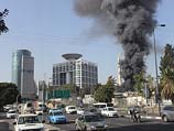 Пожар в центре Тель-Авиве, в районе комплекса минобороны. 5 марта 2014 года