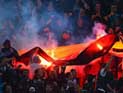 Матч Лиги чемпионов: фанаты "Зенита" сожгли флаг Германии