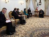 Во время встречи Кэтрин Эштон и Хасана Роухани. Тегеран, 9 марта 2014 года