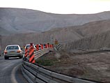 На севере Мертвого моря обрушился участок шоссе номер 90