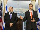 Авигдор Либерман и Джон Керри. Вашингтон, 9 апреля 2014 года