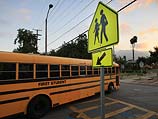 Школьный автобус в Калифорнии