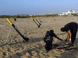 Подготовка к запуску ракеты из сектора Газы