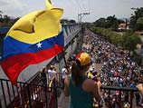 Во время демонстрации в Венесуэле