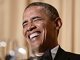 Барак Обама на приеме Ассоциации корреспондентов Белого дома 3 мая 2014 г.